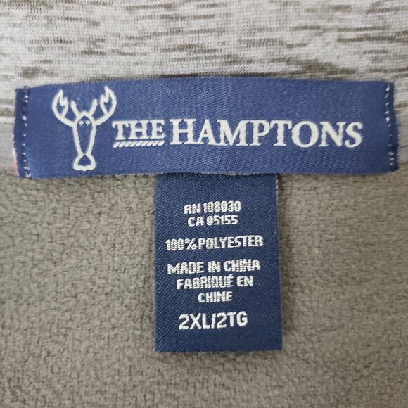 NWOT The Hamptons Long Beach 1/4 Zip Pullover Sweatshirt XXL 2XL Heather Gray - Picture 12 of 13